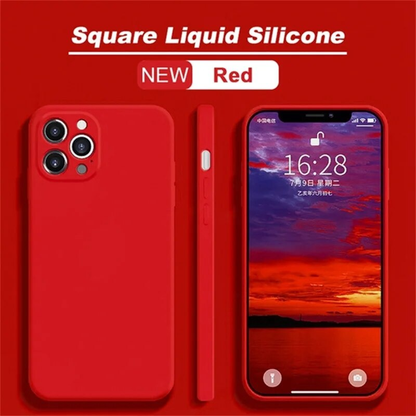 Luxury Liquid Silicone iPhone Case for iPhone 15,14,13,12,&11