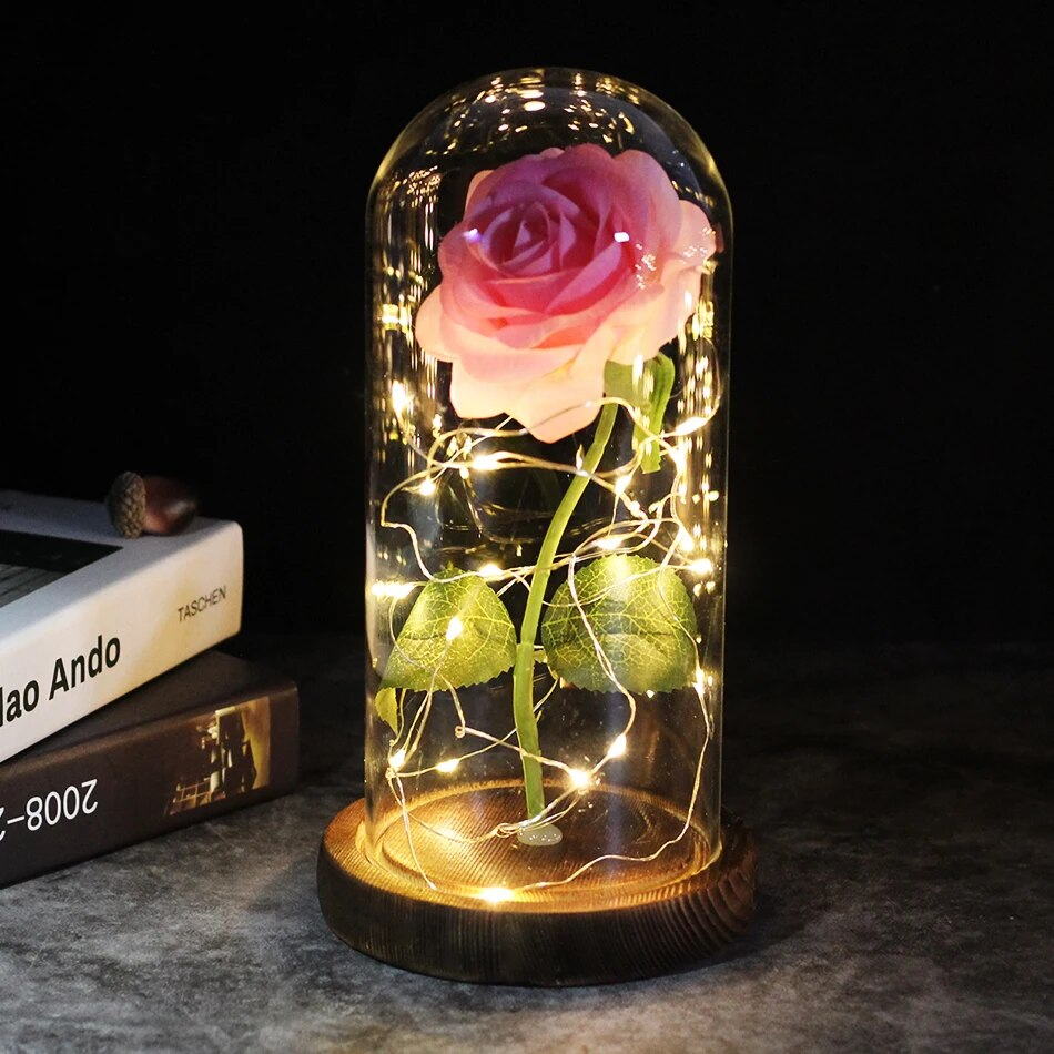 Galaxy Rose Artificial Flower Creative Gift for Valentines Day