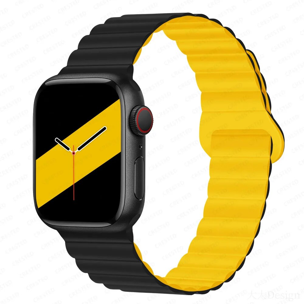 Magnetic Silicone Apple Watch Wrist Band