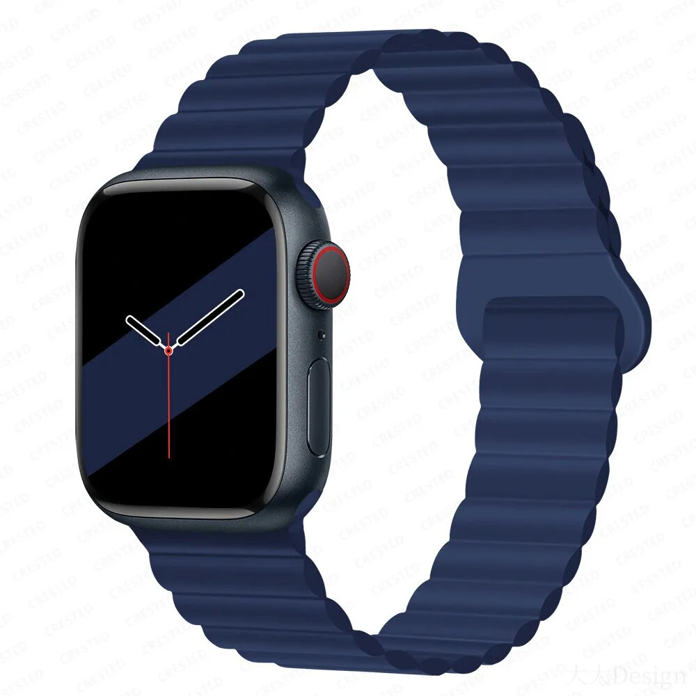 Magnetic Silicone Apple Watch Wrist Band