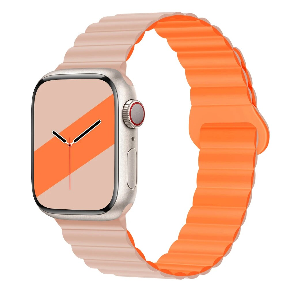 Magnetic Silicone Apple Watch Wrist Band